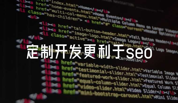 定制開發(fā)更利于seo