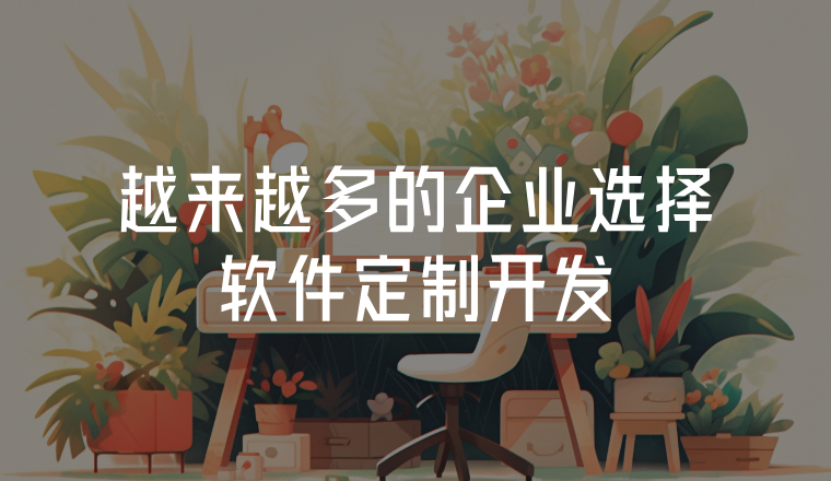越來越多的企業(yè)選擇軟件定制開發(fā)
