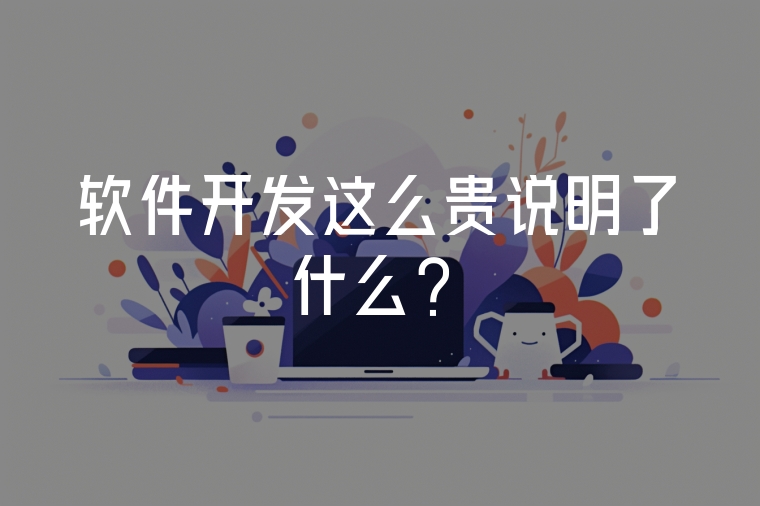 軟件開發(fā)這么貴說(shuō)明了什么？