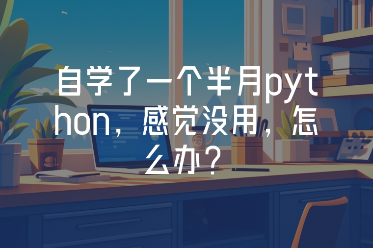 自學了一個半月python，感覺沒用，怎么辦？