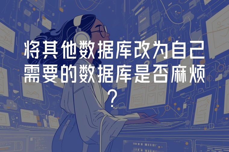 將其他數(shù)據(jù)庫(kù)改為自己需要的數(shù)據(jù)庫(kù)是否麻煩？