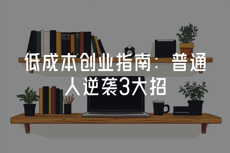 低成本創(chuàng)業(yè)指南：普通人逆襲3大招